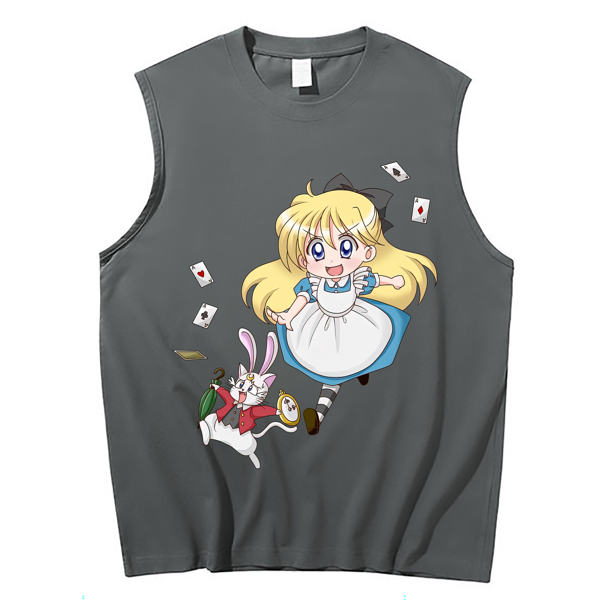 （画像用） 美少女戦士セーラームーン 愛野 美奈子 あいの みなこ Sailor Moon Aino Minako コットン100％タンクトップ（フロントプリント）